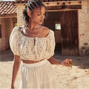 DOEN Topaz Top in Cottage Breeze Floral